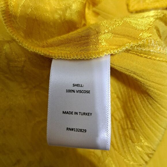 Tularosa Brooke Elegant Floral Boho Lightweight Jacket In Golden Yellow Small - Picture 7 of 17